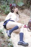最新私拍百萬粉絲Cos簽約模特▌Nagisa魔物喵▌女子高中生の晝與夜 情趣乳夾束縛跳蛋震逼強制高潮