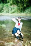 [新姬上線][會員][圖包][CosPlay]蘿莉嫩妹@超級美穴@落落Raku之閃光少女~Shining Days~ 戶外露出的學妹 密穴粉嫩 香甜可口 硬得哥哥停不下來