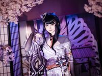 萌新推特00後露臉美少女▌白莉愛吃巧克力▌超色情Cos雷電將軍 露出粉乳嫩穴盡情展示誘人嬌軀