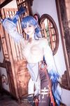 萌新推特00後露臉美少女▌白莉愛吃巧克力▌超色情Cos甘雨粉嫩凸激乳粒 嬌艷欲體粉嫩白虎色氣滿滿
